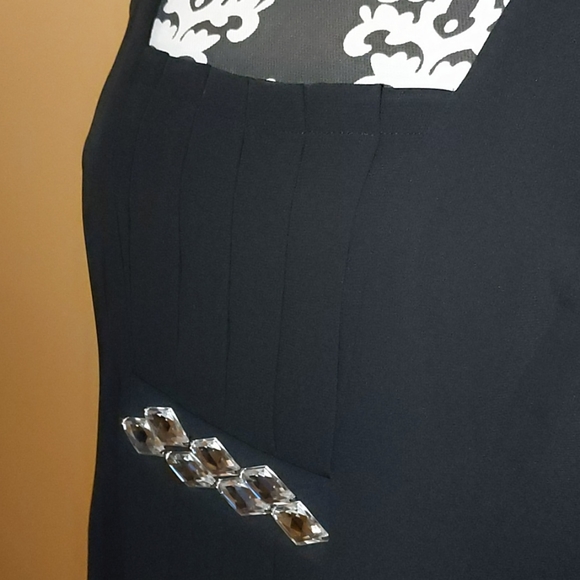 Ladies Ann Taylor LOFT Sleeveless Black Dress w/Front Pleats/ Classy Sz 10 - Picture 5 of 10